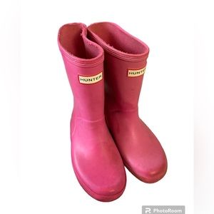 Girls hunter boots pink​​